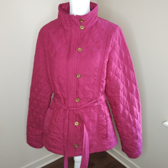 Lilly Pulitzer Jackets & Blazers - Lilly Pulitzer Quilted Jacket Coat w/belt size 2